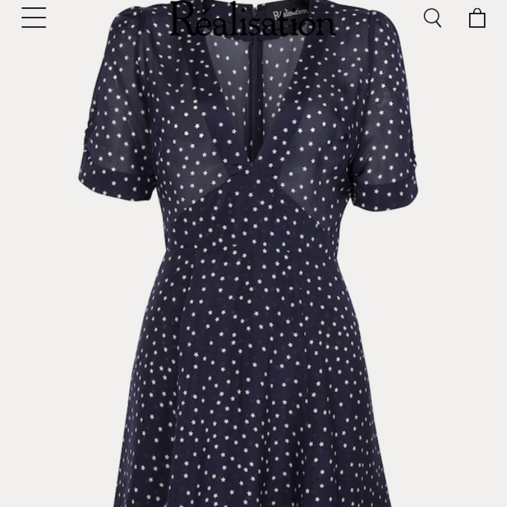 Realisation navy star dress